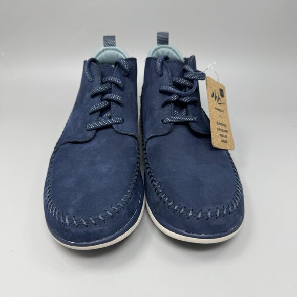 Superfeet NEW Women’s OLYMPIA Navy Lace Up Sneaker Boots Size 7.5 Comfy Boot - Picture 4 of 9